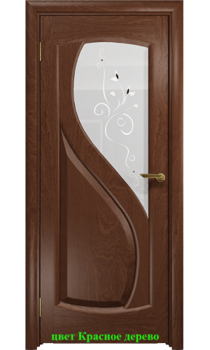 Дверь Диона-1 стекло белое Лилия ДО DioDoor