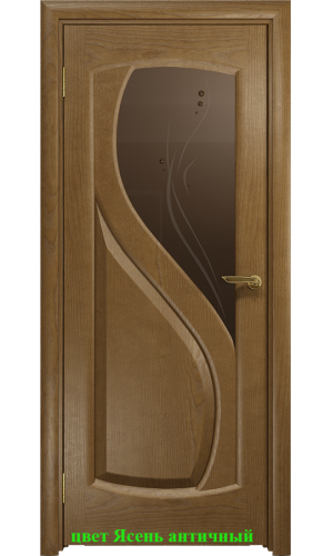 Дверь Диона-1 стекло бронзовое Капля ДО DioDoor