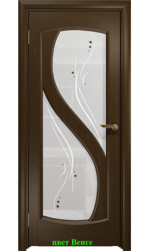 Дверь Диона-2 стекло белое Капля ДО DioDoor