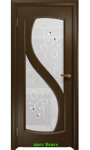 Дверь Диона-2 стекло белое Лилия ДО DioDoor
