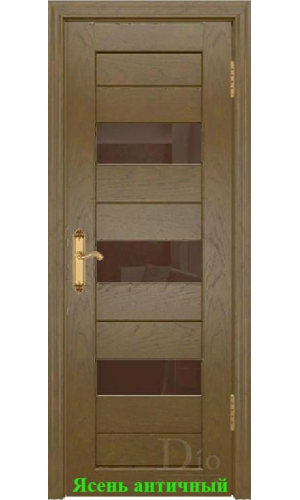 Дверь Техно-3 триплекс бронза ДО DioDoor