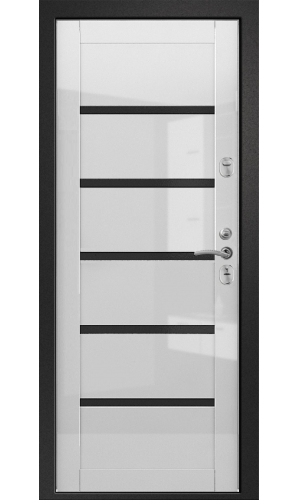 Дверь Медея-321 (М1) "Вена" (белый глянец) Ретвизан