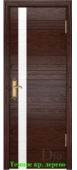 Дверь Лайн-1 лакобель белый ДО DioDoor