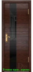 Дверь Лайн-3 лакобель черный ДО DioDoor
