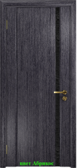 Дверь Триумф-1 триплекс черный с тканью ДО DioDoor