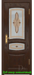 Дверь Сантанелла  светлое витраж стелла ДО DioDoor